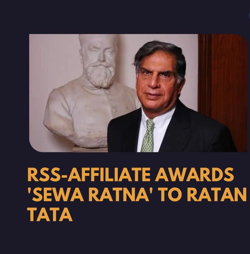 Ratan Tata awarded Sewa Ratna by RSS affiliate Sewa Bharti for philanthropy