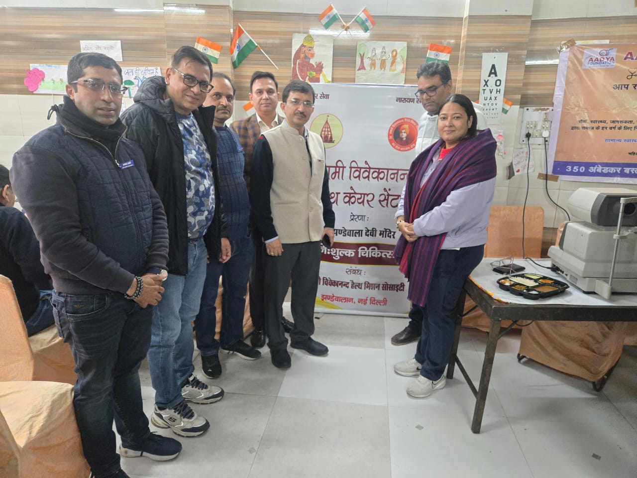 सेवा और संवेदना की मिसाल झंडेवालान स्वामी विवेकानंद हेल्थ केयर ने अंबेडकर बस्ती में किया निःशुल्क उपचार
