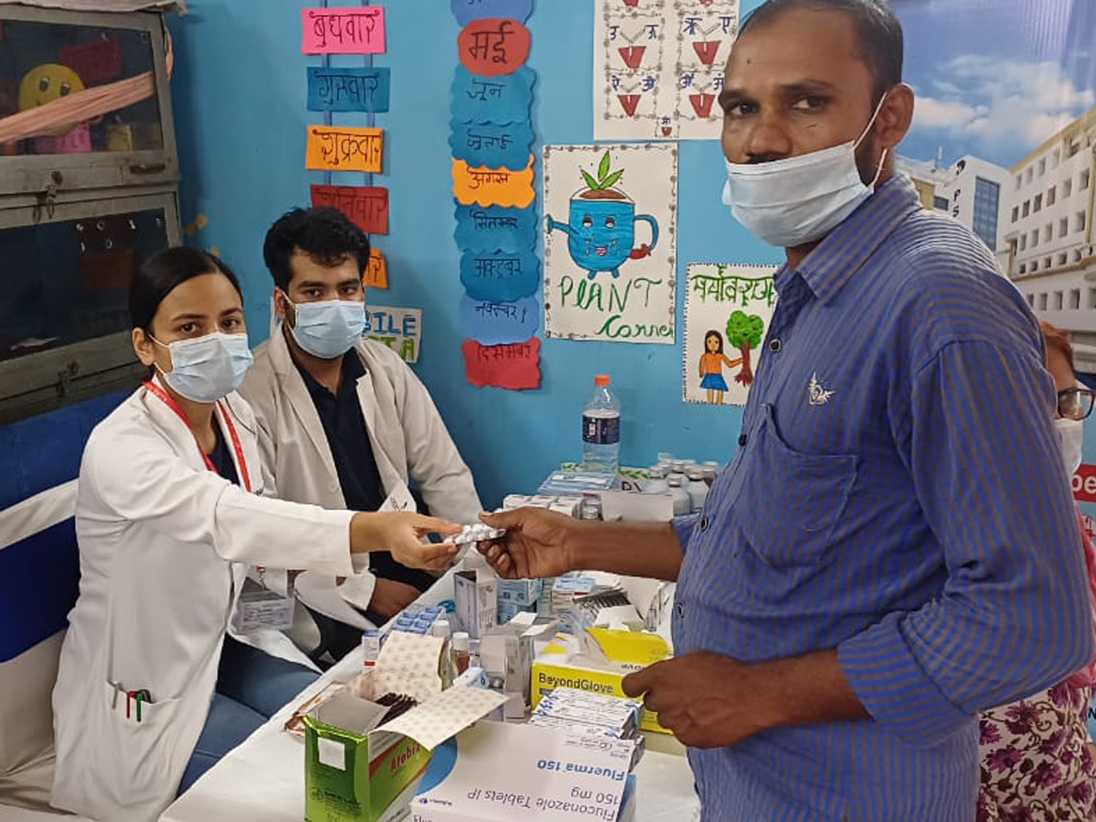 अशोक बिंदुसार सेवा बस्ती में GACS Foundation व सेवा भारती द्वारा स्वास्थ्य शिविर का आयोजन